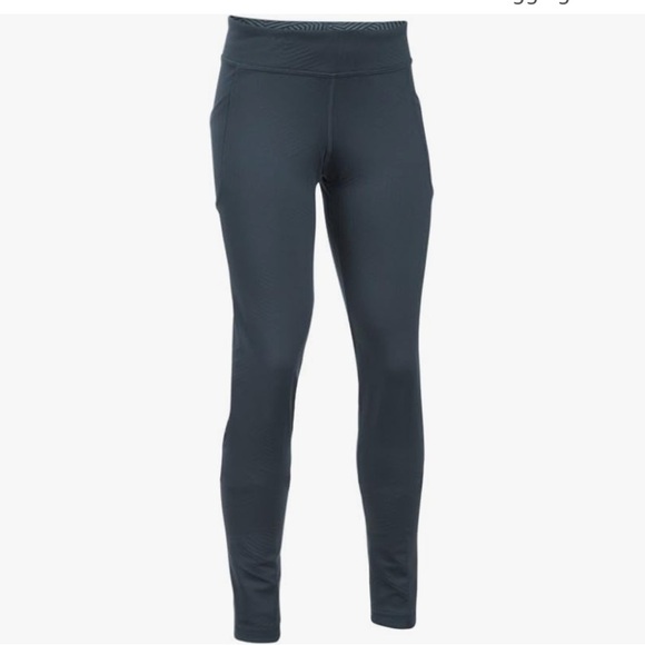 Under Armour Gray Coldgear Leggings. Youth XL. - Picture 1 of 9